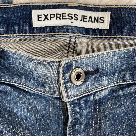 Express Rocco Slim Fit Skinny Leg Distressed Jeans - Picture 8 of 12